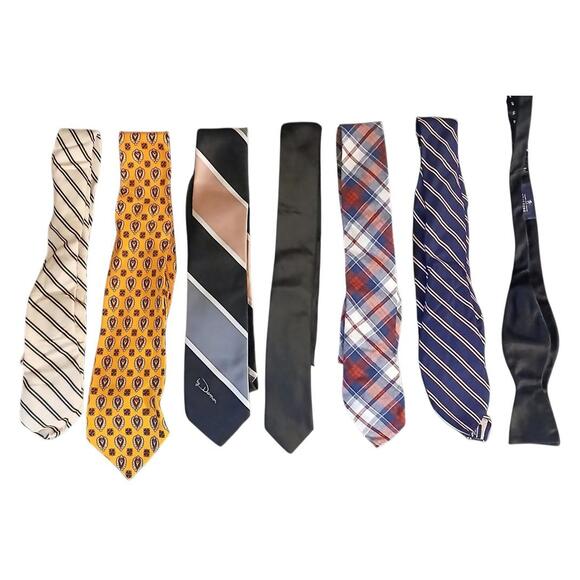 Other - 7 (Men's Ties)-(6 Ties)-(1 Bow Tie)-(Multicolors)-$34
